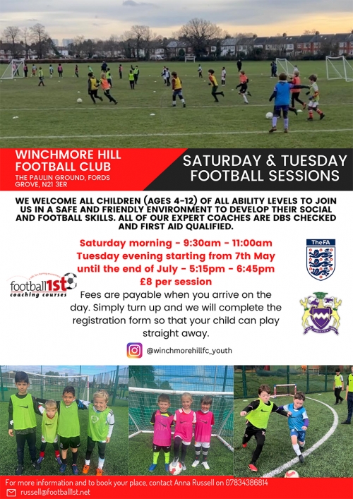 Youth Football Sessions for Summer 2024